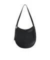 Coperni Medium Black Leather Hobo Shoulder Bag In Black