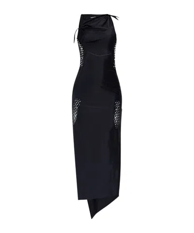 Coperni Hollowed-out Design Dress In Black