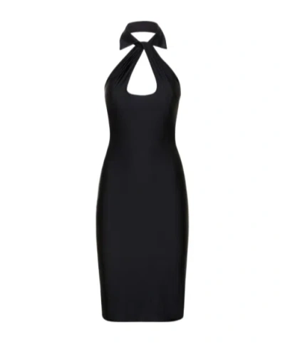 Coperni Hollowed-out Detail Dress In Blue
