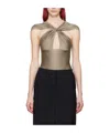 Coperni Hollowed-out Twisted Pleated Jumpsuit In Black