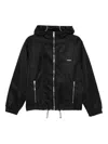 Coperni Hooded Zip-up Casual Jacket In Black