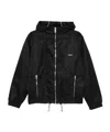 Coperni Hooded Zip-up Casual Jacket In Black