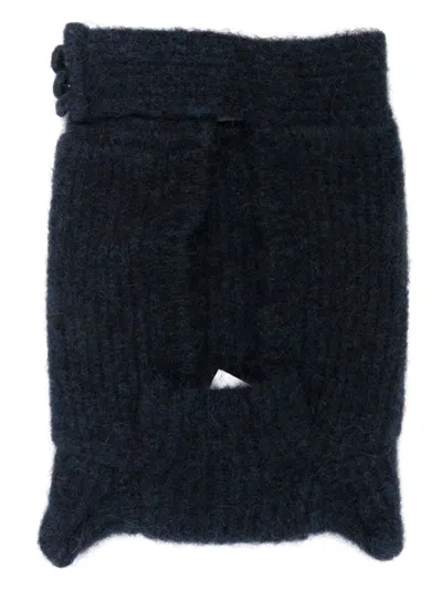 Coperni Horn-detail Balaclava In Blue