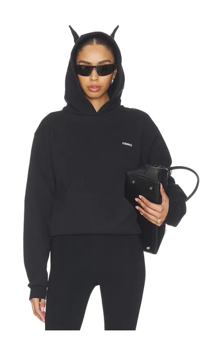 Coperni Horn Hoodie In Black