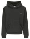 Coperni Sweater Hooded Long-sleeved Dress In Black