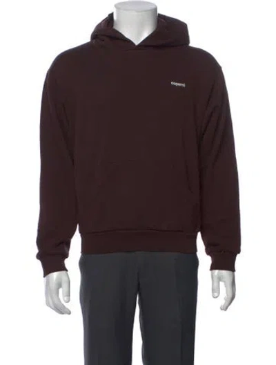 Pre-owned Coperni Horn Hoodie Crew Neck Hoodie In Brown