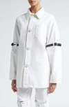 Coperni White Hybrid Denim Shirt In White