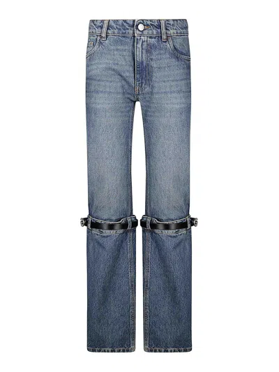Coperni Hybrid Denim Pants In Blue