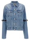 Coperni Hybrid Denim Short Casual Jackets And Parka Blue