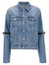 Coperni Hybrid Denim Short Casual Jackets And Parka Blue
