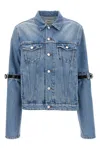 Coperni Hybrid Denim Short Casual Jackets And Parka Blue