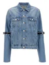 Coperni Hybrid Denim Short Casual Jackets And Parka Blue In Blue