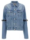 Coperni Hybrid Denim Short Casual Jackets And Parka Blue In Blue