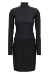 Coperni Structured High Neck Dress With Belt Loops