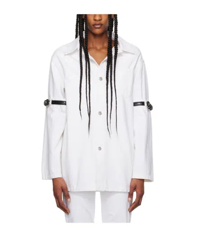 COPERNI HYBRID LAPEL DENIM SHIRT