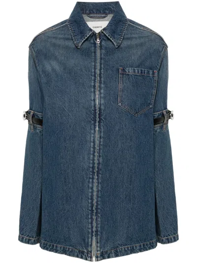 Coperni Hybrid Overshirt In Blue