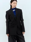 Coperni Single-breasted Long-sleeve Blazer In Black