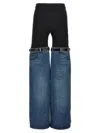 Coperni Hybrid Denim Pants In Blue/blue