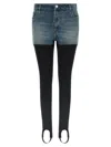 Coperni Hybrid Rib Denim Pants Multicolor In Blue