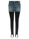 Coperni Hybrid Rib Denim Pants Multicolor In Blue
