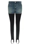 Coperni Hybrid Rib Denim Pants Multicolor In Multi