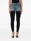 Coperni Hybrid Rib Denim Pants Multicolor In Blue