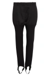 Coperni High-waisted Stirrup Trousers In Black