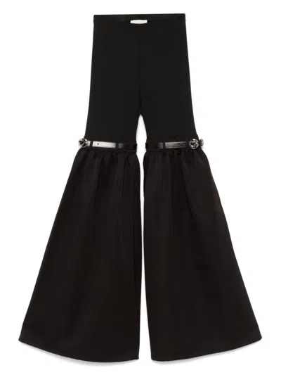 COPERNI 'HYBRID TAILORED FLARE' BLACK TROUSERS