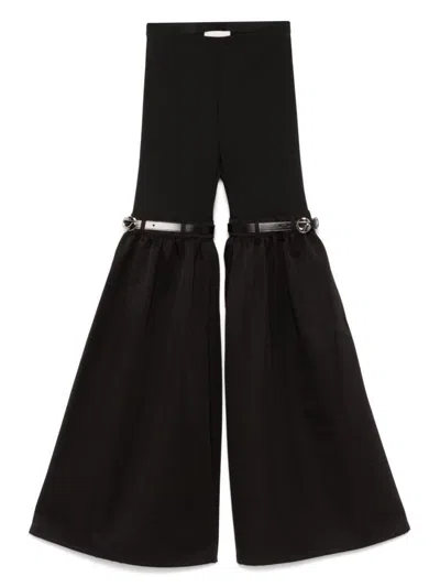 COPERNI COPERNI 'HYBRID TAILORED FLARE' BLACK TROUSERS
