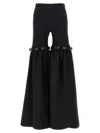 Coperni Flared Trousers With Fitted Upper In Black