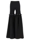 Coperni Flare Black Polyamide Blend Pants In Black