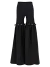 Coperni Flare Black Polyamide Blend Pants In Black