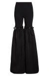 Coperni Hybrid Faux Leather Flared Pants