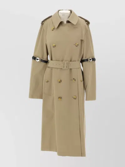 Coperni Hybrid Trench Coat With Belted Waist In Brown