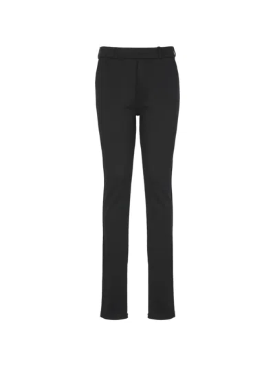 Coperni Tailored Black Leggings With Elasticated Waist And Functional Pockets