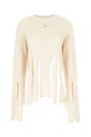 Coperni Ivory Wool Blend Sweater In Natural