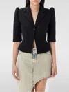 Coperni Cropped Slim-fit Tailored Jacket With Puff Sleeves