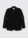 Coperni Belted Blazer Buckle Detail In Black