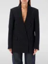 Coperni Tailored Double Breasted Jacket In Schwarz