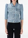 Coperni Tailored Jacket Puffed Sleeves In Blue