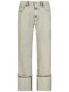 Coperni Boyfriend Jeans In Unique Greige Cotton Denim