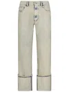 Coperni Boyfriend Jeans In Unique Greige Cotton Denim