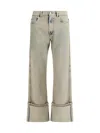 Coperni Boyfriend Jeans In Unique Greige Cotton Denim
