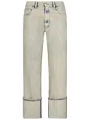 Coperni Boyfriend Jeans In Unique Greige Cotton Denim