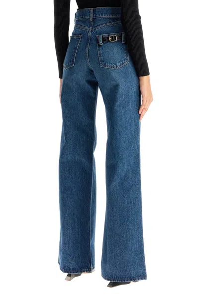Coperni Jeans A Gamba Ampia In Blue Vintage
