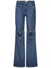 Coperni Open Knee Jeans Jeans In Blue