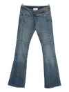 Coperni Panelled Flared Jeans In Blue