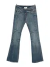 Coperni Panelled Flared Jeans In Blue
