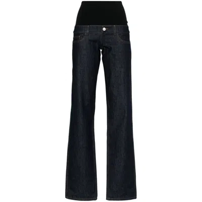 Coperni 'tailored Wide Leg Cargo' Pants In Navy
