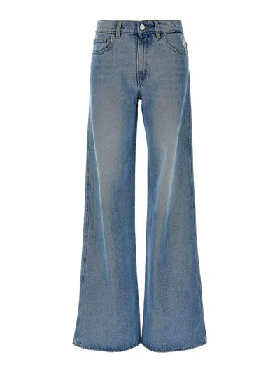 Coperni Strap Jeans In Light Blue